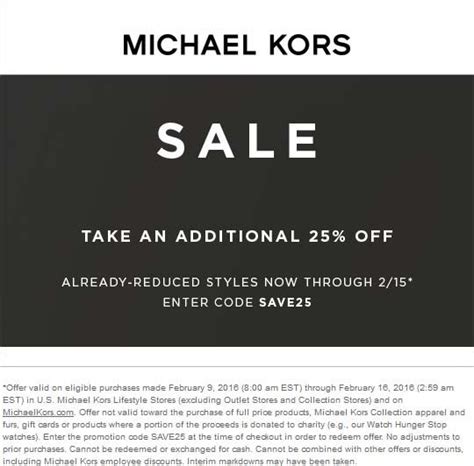 michael kors coupons promo codes|michael kors code promo.